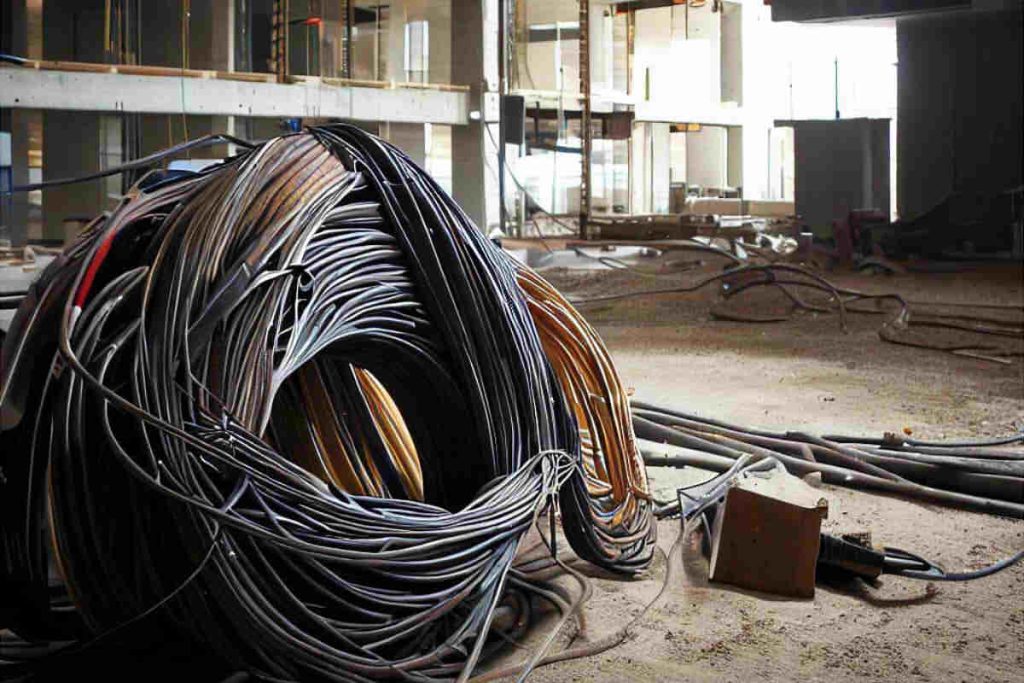Cables en las obras