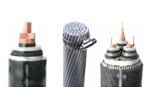 Tres tipos de cables de alta tensión
