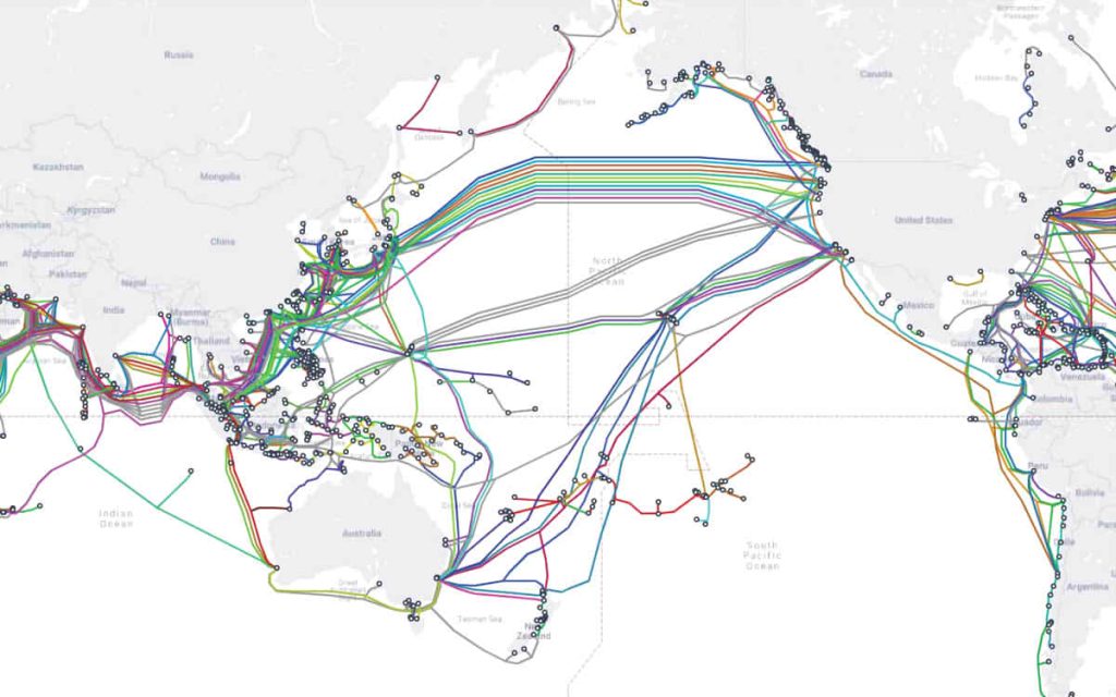 Mapa de cables transpacíficos