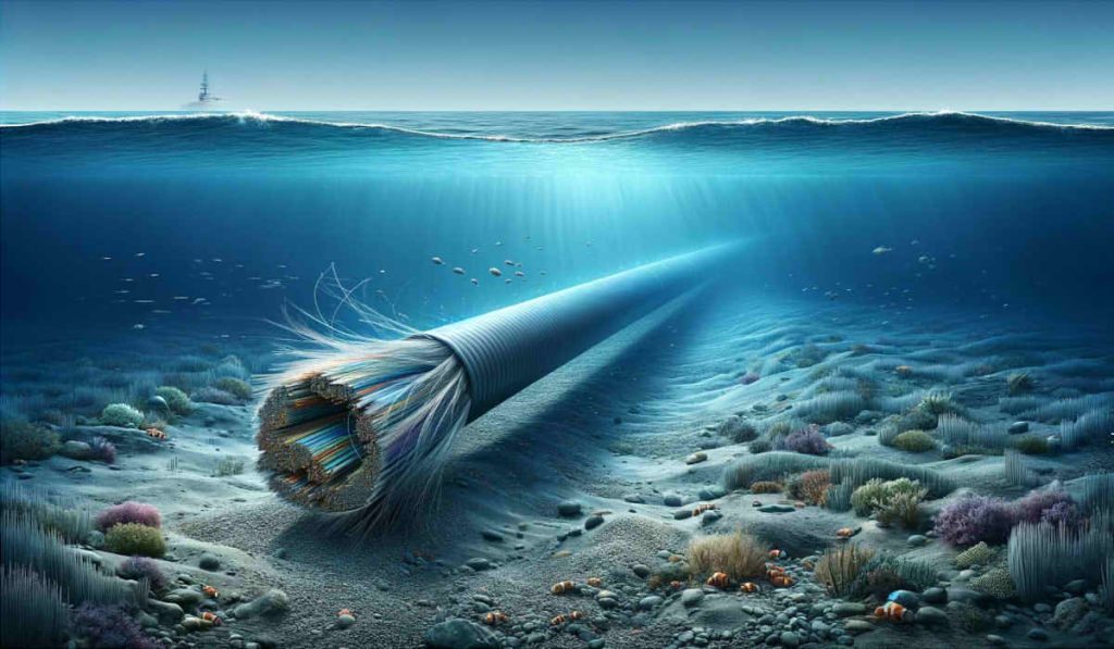 Cable submarino roto