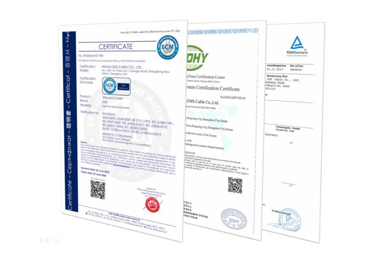 Certificación de cables solares ZMS